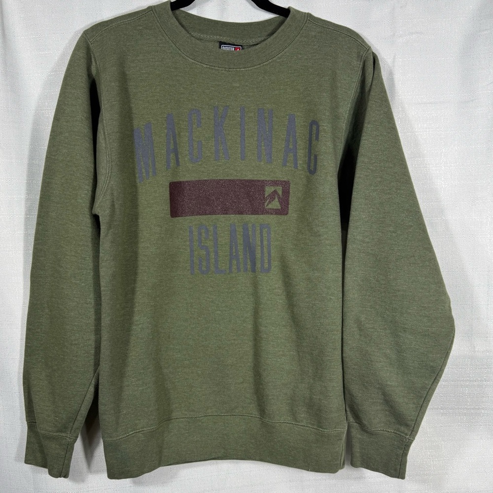 Outfitter Trading Co Mackinac Island Green Sweatshirt Women's Size Small